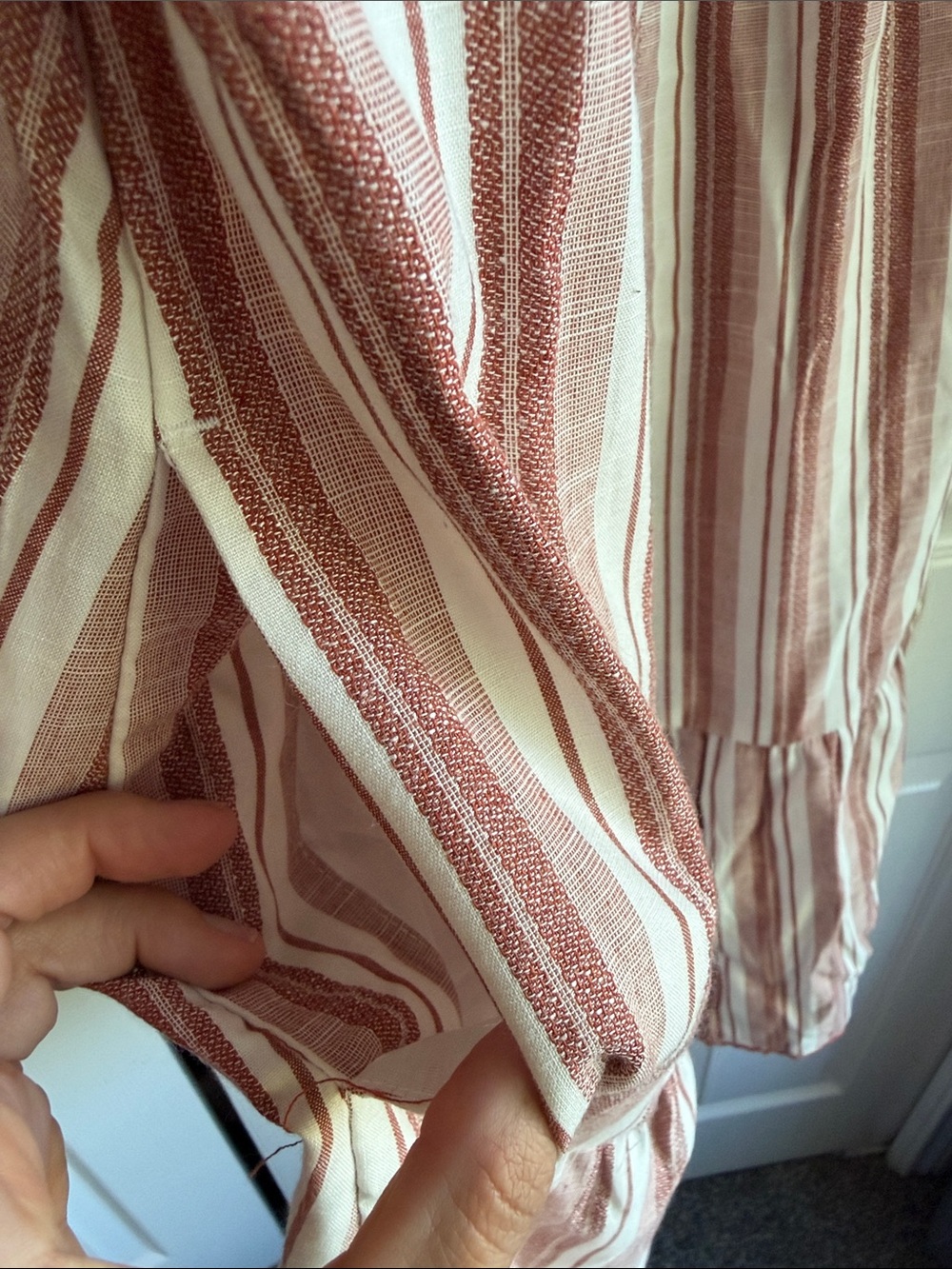 Universal Thread Red & White Striped Sleeveless Dress - Picture 3 of 4